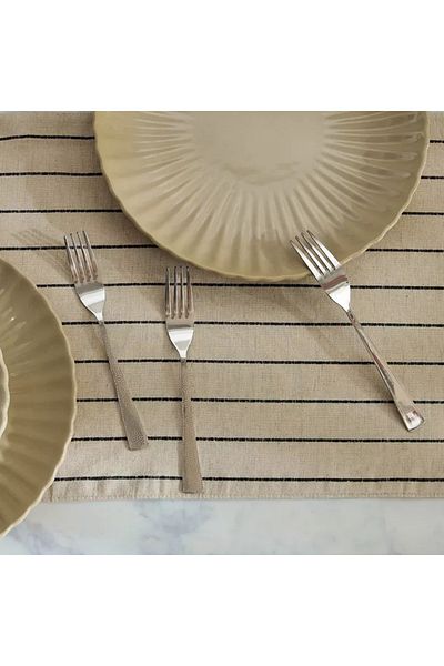 Home Box Vivante Printed Dinner Fork - Set of 3