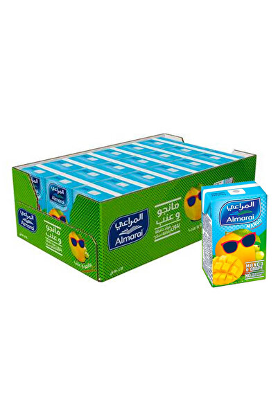 almarai مشروب المانجو والعنب، 140 مل × 18
