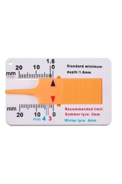 General Store Indicator for Tire Tread Depth, ABS, Measurement Range 0-20mm