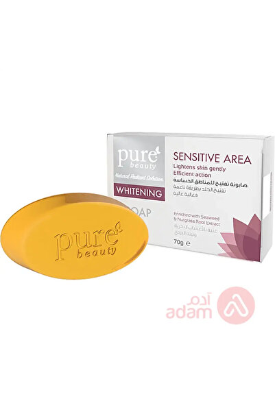 PURE BEAUTY SNSTV AREA WHTNG SOAP 70GM