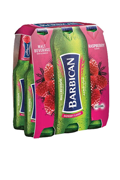 BARBİCAN Raspberry Flavour Malt Beverage, 330ml × 6