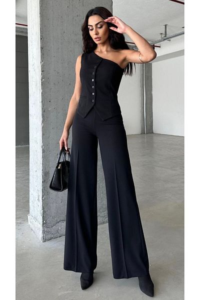 MUG collection Women's Waist Lycra Wide Leg Trousers