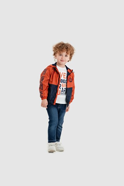 iklimix سترة واقية للأولاد بقلنسوة وسحاب - سترة رياضية بلونين طقم مكون من 3 قطع