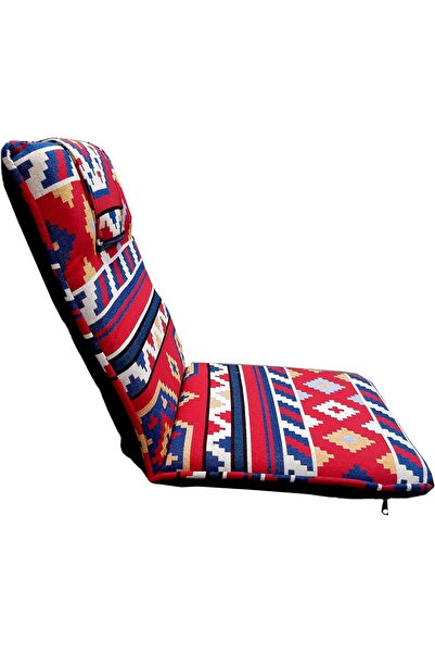 Generic GO2CAMPS Adjustable Camping Floor Chair - Padded Lazy Chair With Back Support for Meditation, Arabic