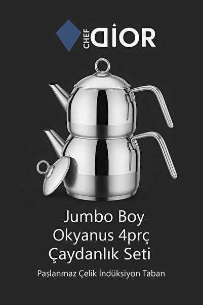 Chef Dior Jumbo Boy Okyanus Çaydanlık Takımı