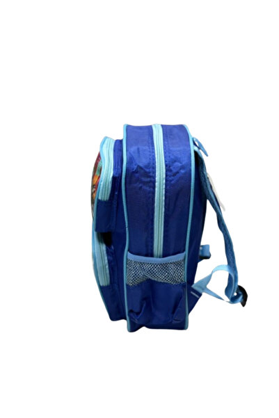 IQTENA Kids School Backpack for Boys – Navy Blue with Light Blue Accents, Motorcycle Design,