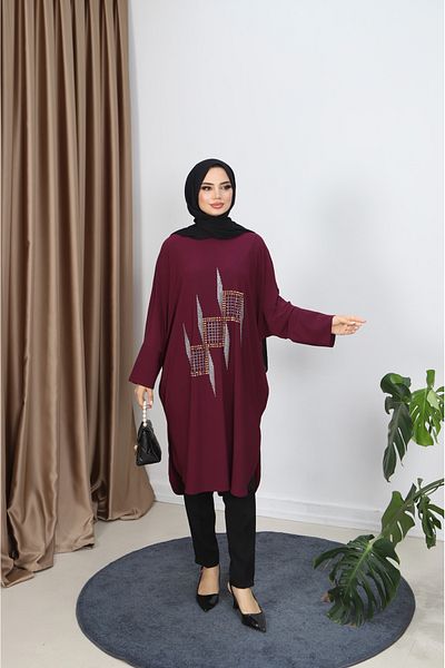 NİSUM MODA Stoned Sandy Tunic