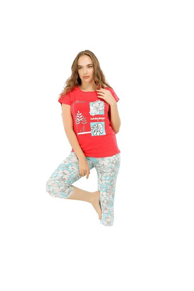 Generic Women's Cotton Bermuda Pajamas - PJ 1118