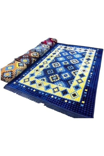 GO2CAMPS سجادة مجلس ناعمة مخملية عالية الجودة | سجادة مجلس (2 × 3 متر) وسادة سجادة غرفة المعيشة