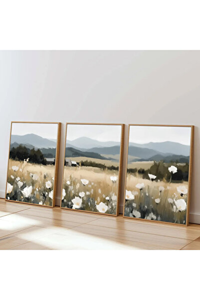 Dekorsiahome Σετ τραπεζιού κουζίνας σαλονιού 3 τεμαχίων με ξύλινο σκελετό SET...