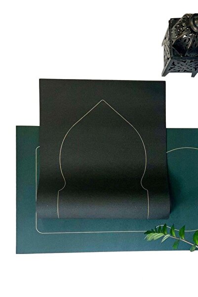 Sabeel Prayer Mat Rug Knee Support 5mm Thick Rug Black