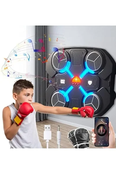 Shopi ZOYDP Music Boxing Machine Kids, Bluetooth Smart Music Boxing Machine, Wall Boxing Machine with Boxi