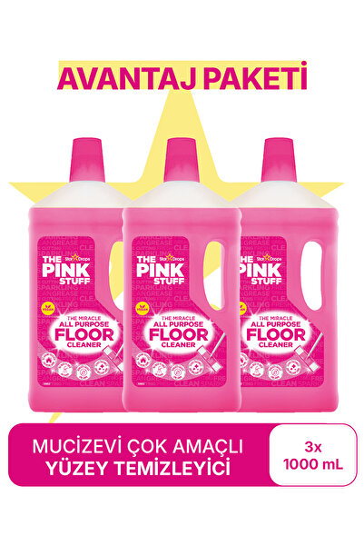 ThePinkStuff Mucizevi Çok Amaçlı Yüzey Temizleyici Avantaj Paket 3x1 Litre
