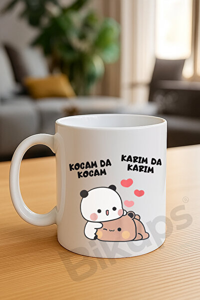 bikups My Wife Is My Wife My Husband Is My Husband Mug Cup Panda Version