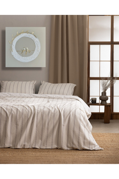 Home Kuş Temalı Altın Desenli MDF Üzerine Alçı Kabartmalı Tablo (Çerçevesiz) – Pinvibe