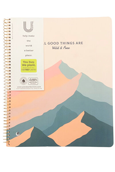 U style "Spiral Notebook, College Ruled, 80 Sheets – Assorted Designs & Colors for Every Style"