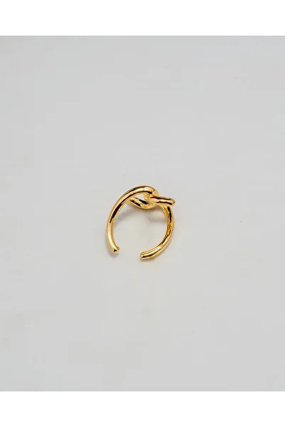 Piercing by Sever Eternity Model Gold/Gold Color Ring Horseshoe Earring Earcuff...