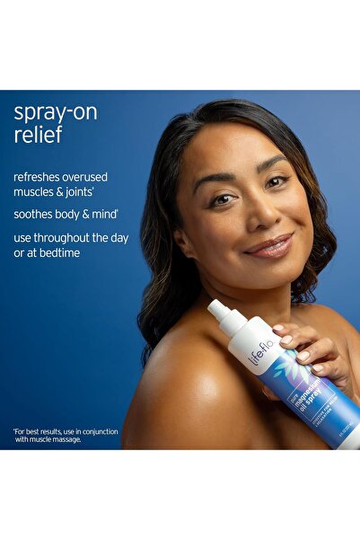 lifeflo Life-Flo Pure Magnesium Oil Spray for Feet & Body - 100% Magnesium Chloride - 8 oz