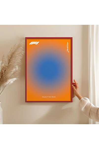 HOMEPACK AHŞAP ÇERÇEVELİ FORMULA1 TABLO ÇERÇEVELİ POSTER SANATSAL DUVAR DEKORU TK/1556