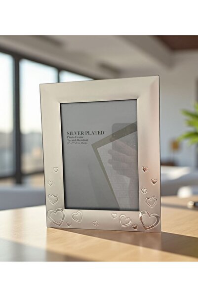 BSP Silver Look Metal Picture Frame Width 13cm Height 18cm (with Glass)