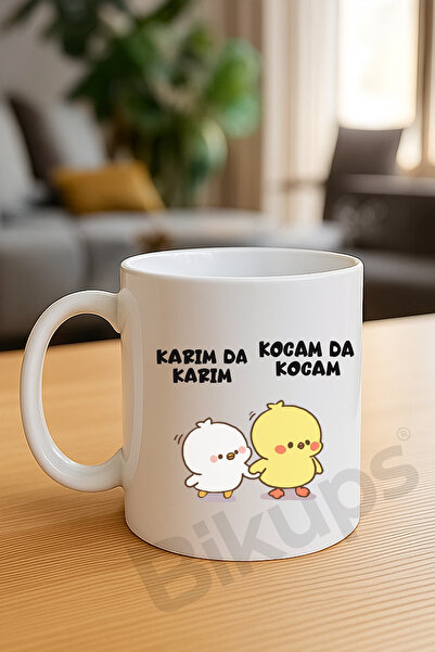 bikups karımda karım kocamda kocam kupa bardak