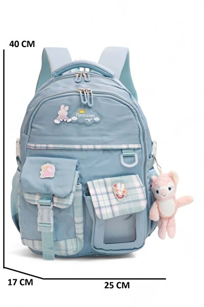 Relaxion 2174-1450 İthal Kore Tarzı Unisex Çocuk İlkokul Sırt Çantası