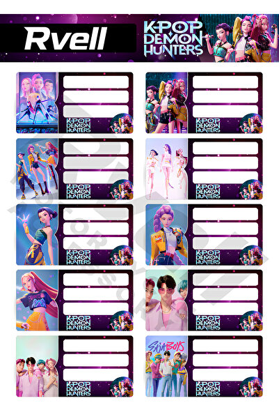 MKARAKAN ETICHETĂ NAMĂLĂRĂ RVELL TEMATĂ KPOP 20 BUC 004