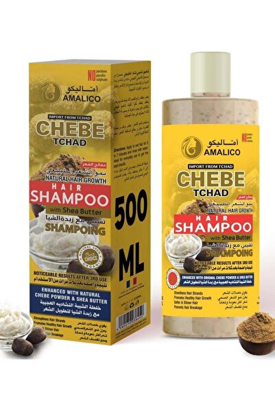 Amalico 2-in-1 Chebe Tchad Shampoo for Hair Growth & Shine – 500ml