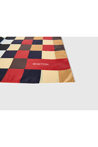 United Colors of Benetton Γυναικείο πολύχρωμο μαντήλι με σχέδιο φρούτων