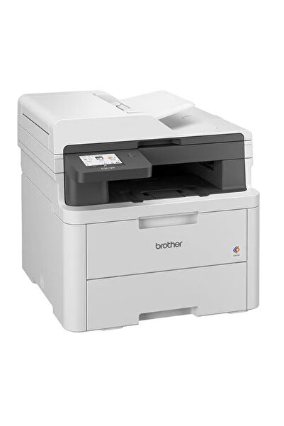 Brother طابعة ليزر ملونة، طابعة ليزر LED ملونة صامتة وصغيرة الحجم، بيضاء اللون