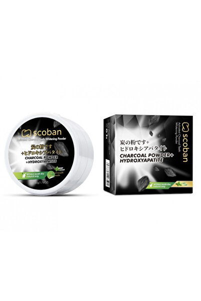 scoban بودرة تبييض الأسنان بالفحم من سكوبان - 50جم