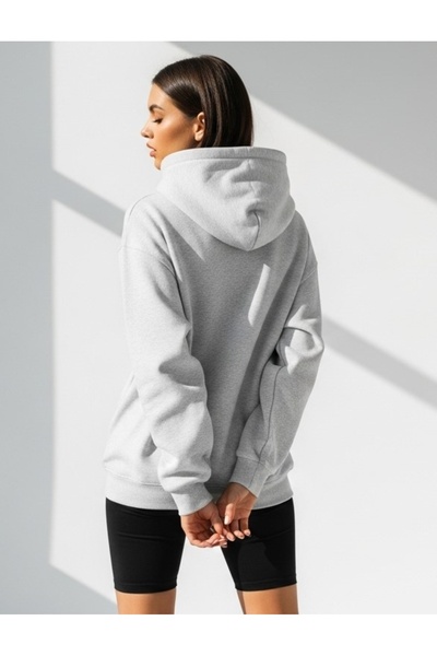 Bheka Concept Am Pm Printed White Oversize Unisex Hooded Sweatshirt Hoodie