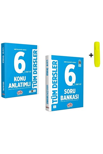 Editör Yayınevi 6. Sınıf Vip Tüm Dersler Konu Anlatımlı Ve Soru Bankası Editö...