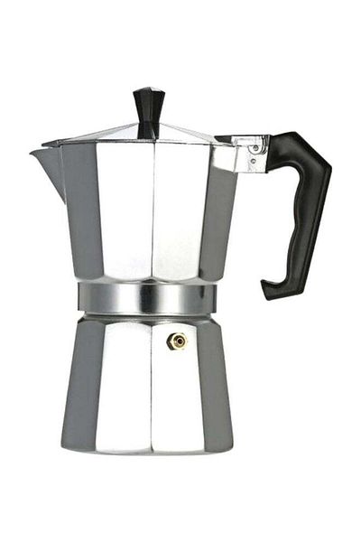 Generic Aluminium Countertop Espresso Percolator H18577-1 Silver/Black