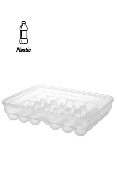 Generic AIWANTO Egg Storage Container For Fridge White 33.6 x 25.8 x 7.2cm