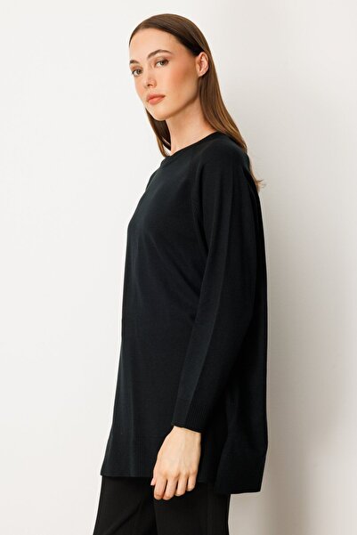 ON Button Back Crew Neck Sweater