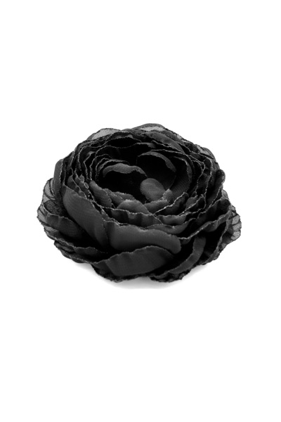 Corizmi Brosa eleganta floare mare bujor din voal 10.5 cm, handmade, So Elegant