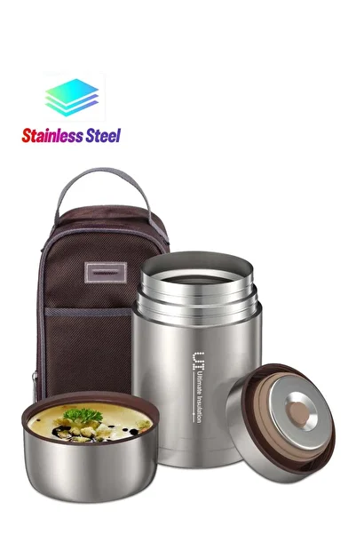 Generic Excefore Soup Flask, 800ml Vacuum Insulated Food Thermos for Hot Cold Food, Leak Proof Soup Contain