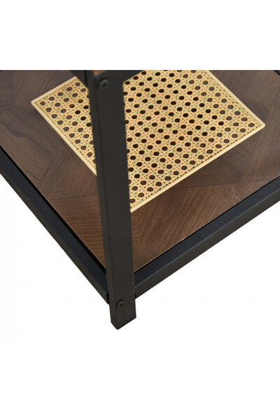 Others Single 2-Tier Service Table - Brown