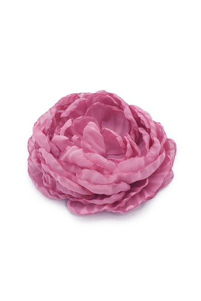 Corizmi Brosa eleganta floare mare bujor din voal 10.5 cm, handmade, So Elegant