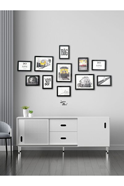 Vovo Concept Set de rame pentru poze din lemn de 11 piese - negru