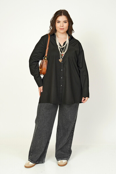Büyük Moda Basic Lycra Poplin Shirt