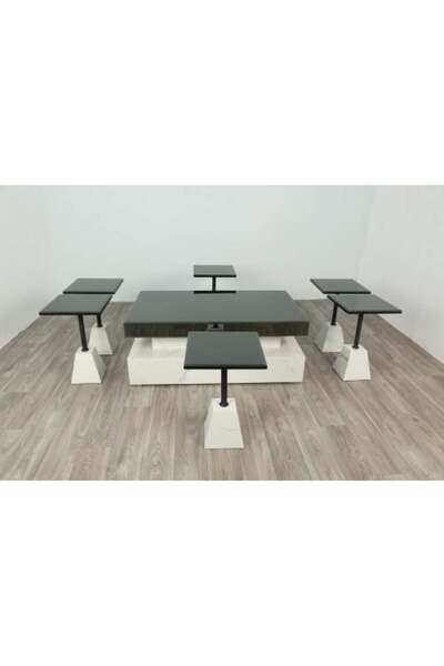Generic Set of Tables with 6 Serving Pieces