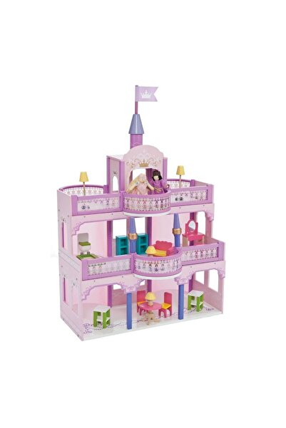 NEWBRENDHOME ألعاب تعليمية 3385RF من مينتاري، لعبة قلعة الأميرة الخشبية للأطف...