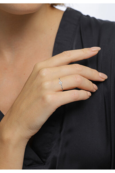 ELLI Zásnubní prsten s květinovým vzorem, diamant pěstovaný v laboratoři, briliantový brus, bílý (0,14 ct), sterlingové stříbro 925