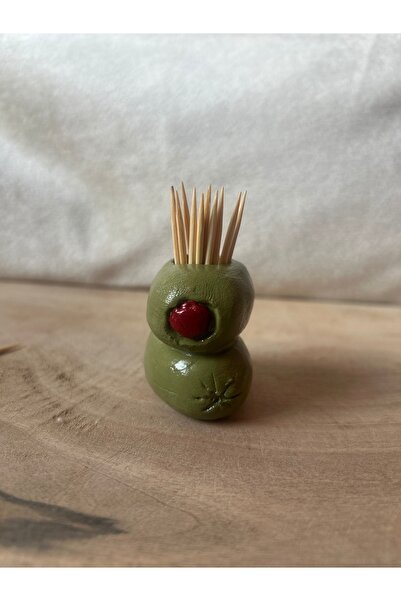 Handmade Yeşil Zeytin Kürdanlık