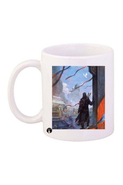 Generic Assassin's Creed Printed Mug White/Blue/Grey