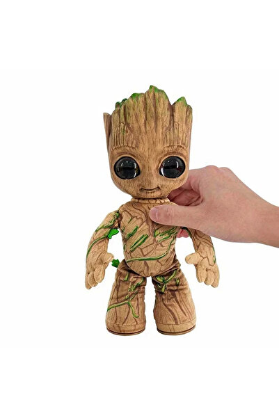 OMZ Kız Çocuk Oyuncak I Am Groot Groovin Groot Sesli ve Hareketli Peluş Erkek Çocuk Oyuncak Eğitici Oyun