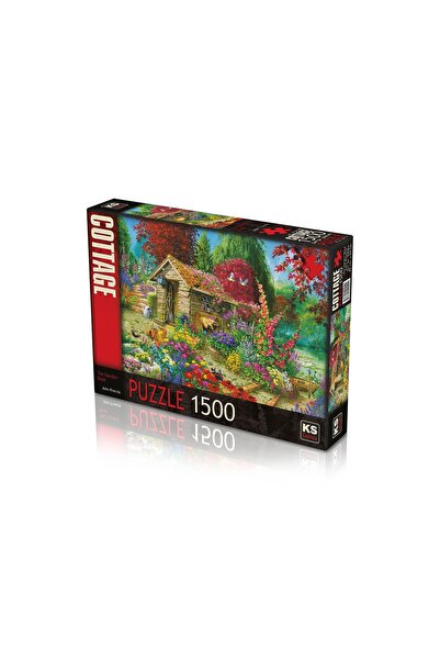 NEWBRENDHOME ألعاب تعليمية تفاعلية، لغز كيه إس 1500 قطعة، لعبة كوخ الحديقة لل...