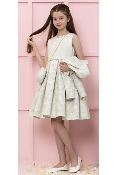 SÜSLÜ PİNK KİDS KIZ ÇOCUK CEKETLİ ABİYE ELBİSE